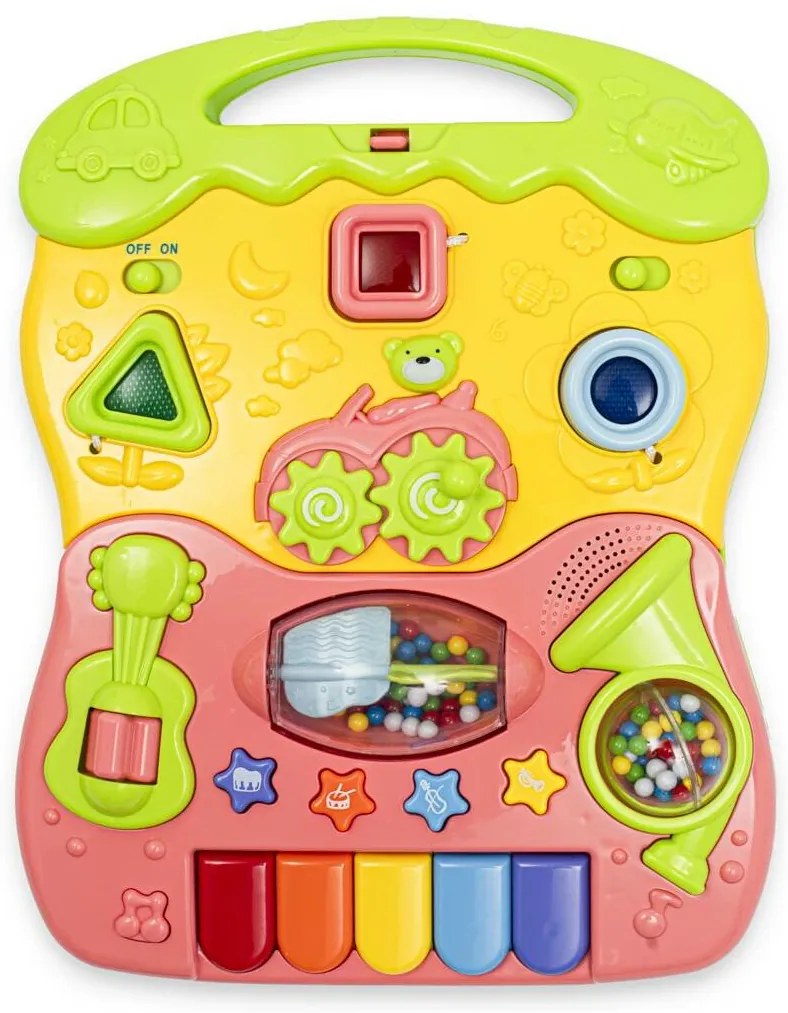 Detské hrajúce chodítko Baby Mix ružové