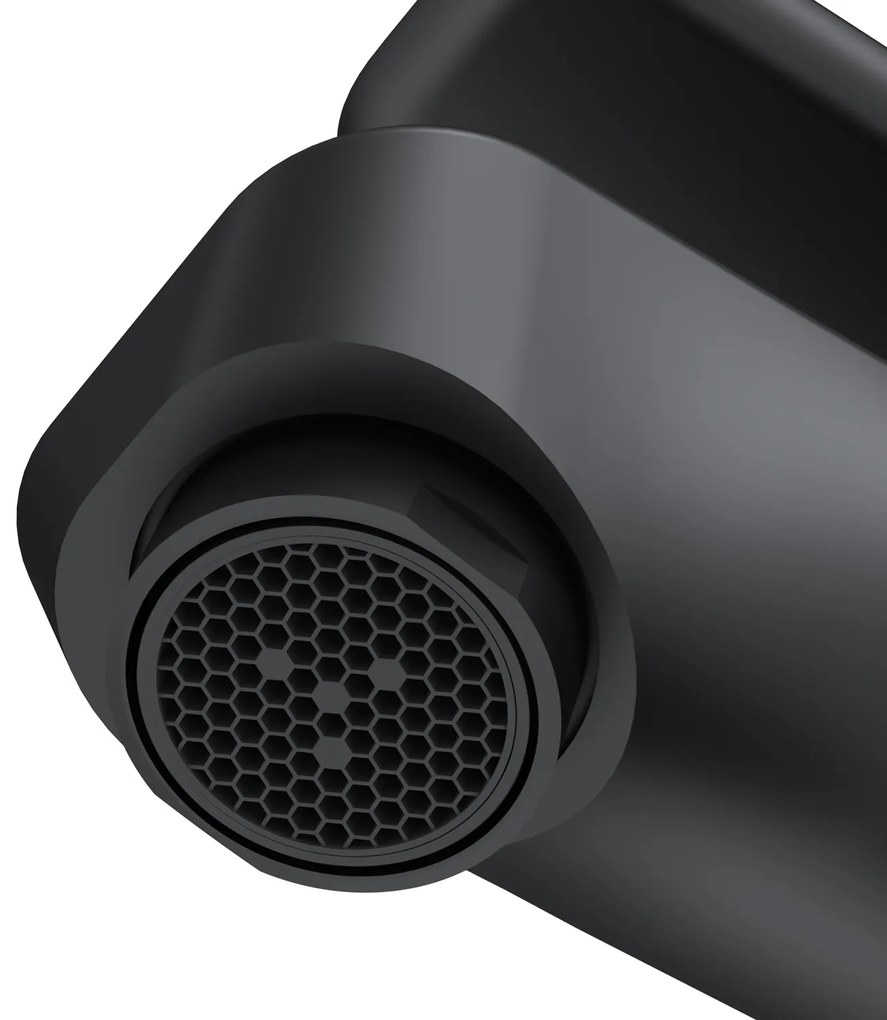 Umývadlová batéria AM.PM Hit FTA82222 jednopáková s odtokovým ventilom, čierna