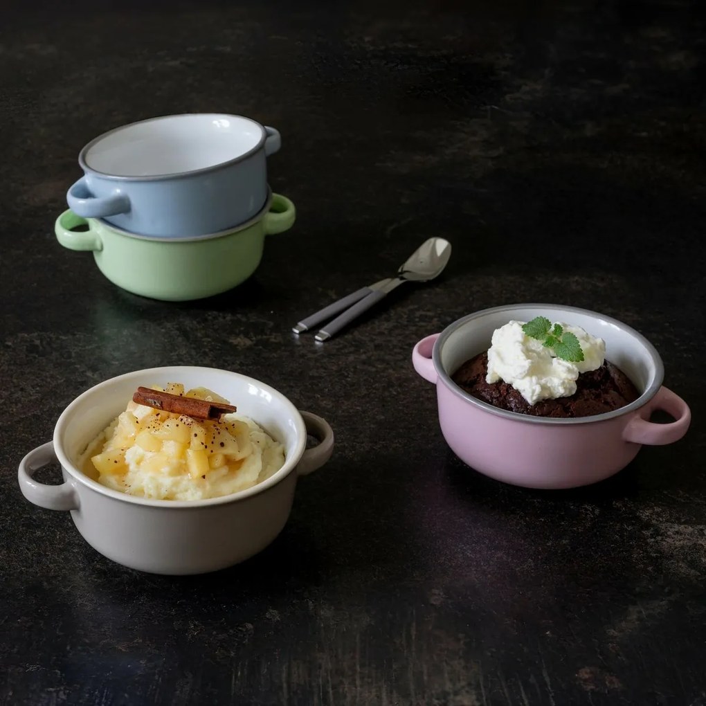 Mäser Súprava polievkových misiek 4 ks MAILA – 12,5 cm, svetlomodrá mix