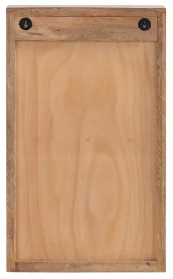 furniture-nabytek.cz - Masívna nástenná skrinka Delhi z mangového dreva, lakovaná, hnedá – 44×20×70 cm