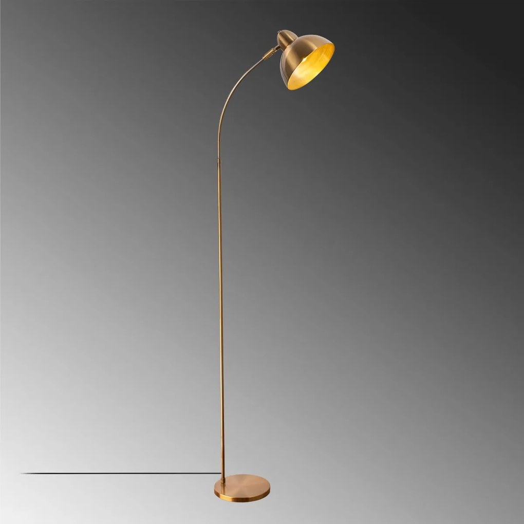 Stojacia lampa Varzan 162 cm zlatá