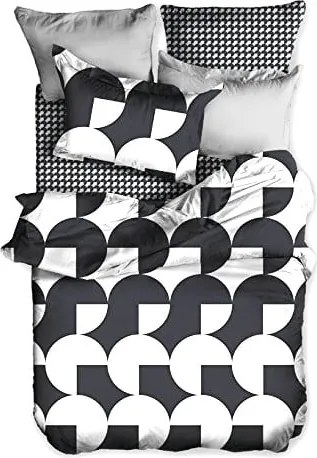 Obliečky z mikroperkálu na jednolôžko DecoKing Basic Schach, 135 × 200 cm