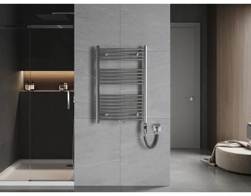 Mexen Ares, elektrické vykurovacie teleso 900 x 600 mm, 300 W, chrómová, W102-0900-600-2300-01