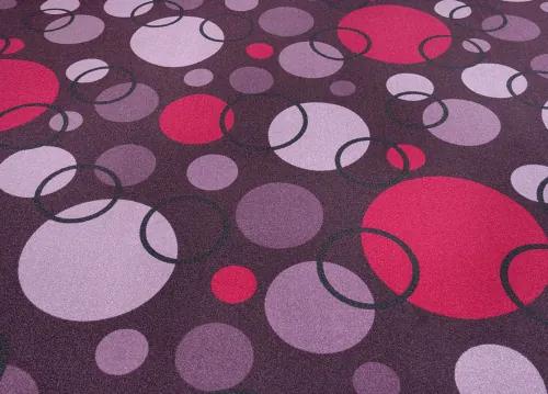Koberce Breno Metrážny koberec EXPO NEW 19, šíře role 500 cm, fialová, viacfarebná