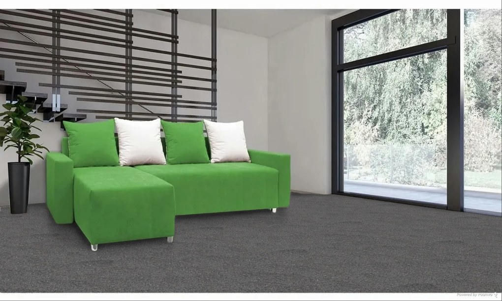 Avanti, Metrážny koberec Dublin 145 šedý, na mieru, šíře 4m,5m, šedá, ab (mriežka), obývacia izba