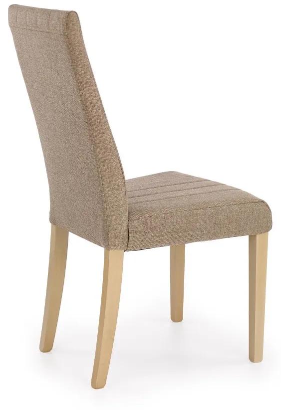 Jedálenská stolička DIEGO – masív, látka, viac farieb biela / šedá