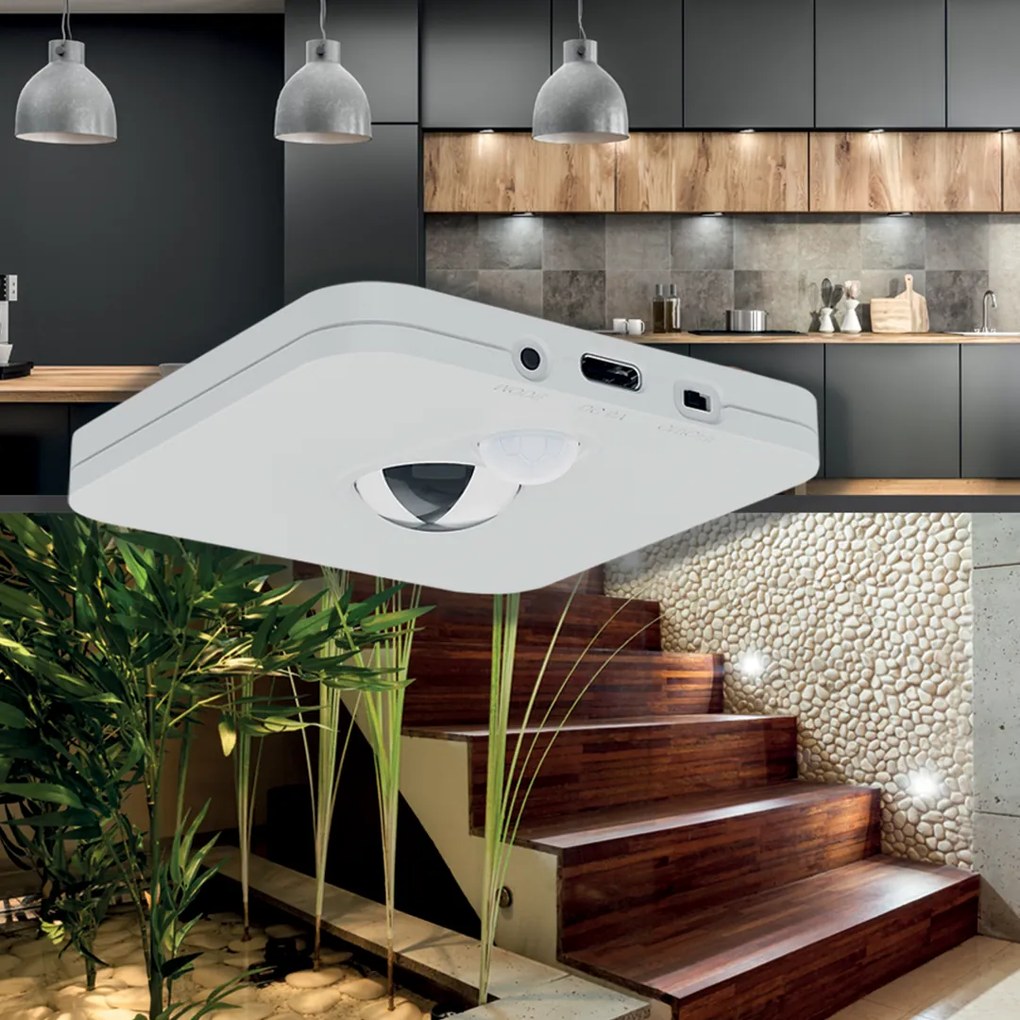 LED svietidlo Stanley, 1x LED 0,5w 3000-6000k, 3CCT, w, senzor pohybu