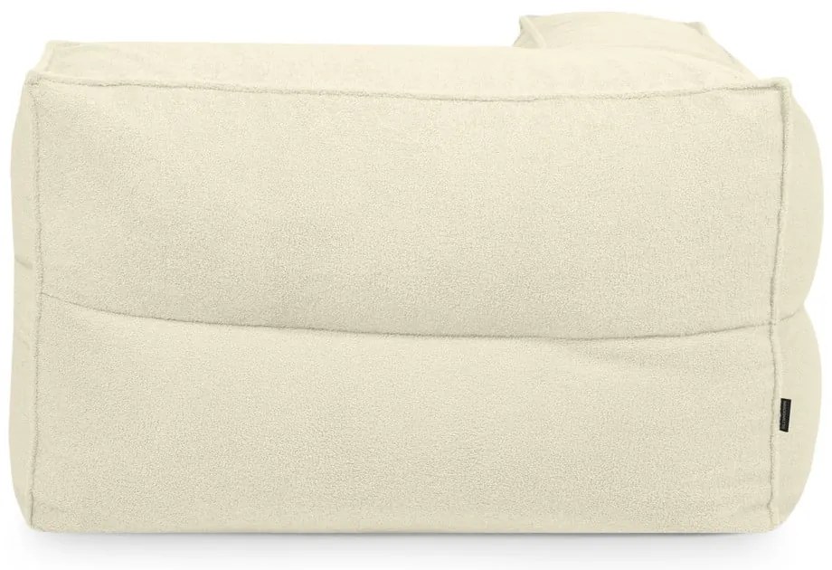 Svetlosivý sedací vak z textílie buklé Mass Corner 125 Left – SLOWDOWN