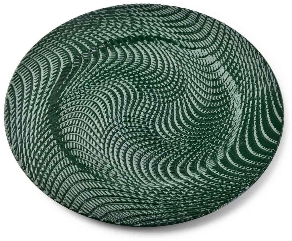 Dekoratívny tanier Blanche Colours II 33 cm zelený