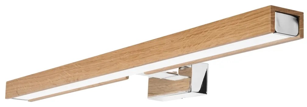 Brilagi-LED Kúpeľňové osvetlenie zrkadla WOODY MIRROR LED/12W/230V IP44 dub/chróm