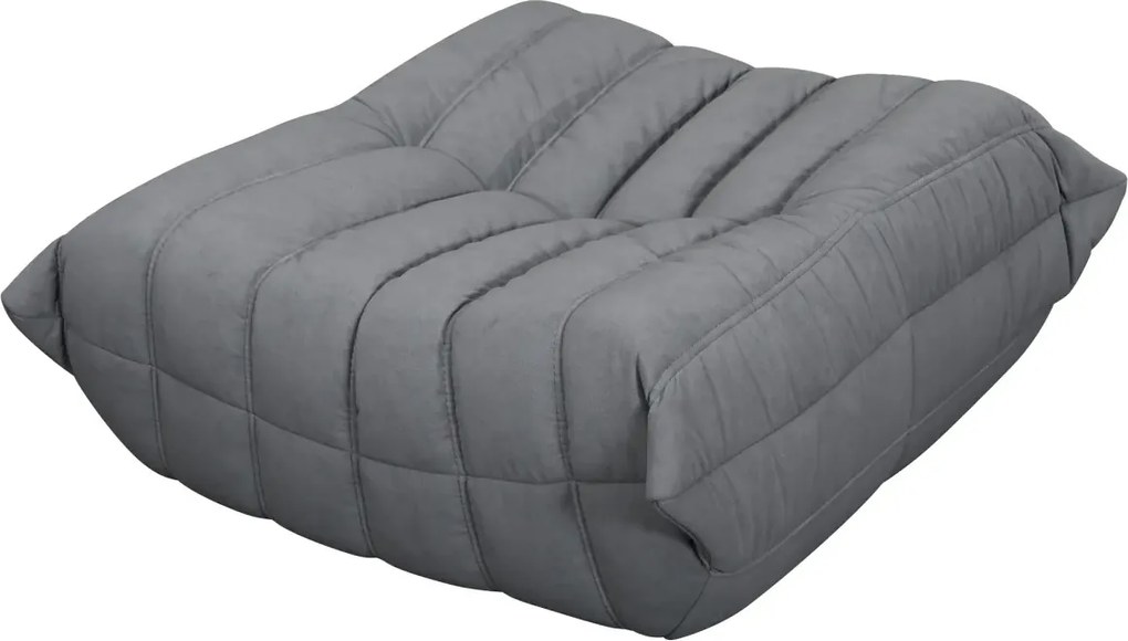 Taburet Nua 86 cm zamat sivý
