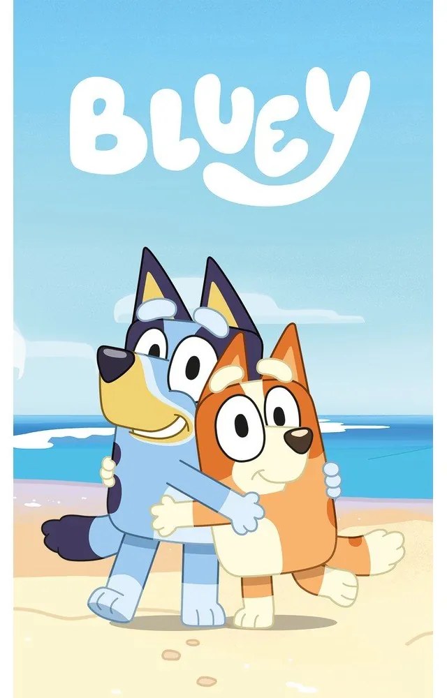 Modrá fleecová detská deka 100x150 cm Bluey – Jerry Fabrics