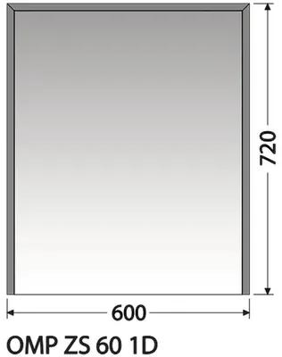 Zrkadlová skrinka Intedoor OMP ZS 60