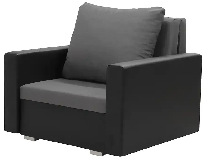 Kreslo pre 1 osobu s funkciou spania EKO Svetlo béžová/čierna