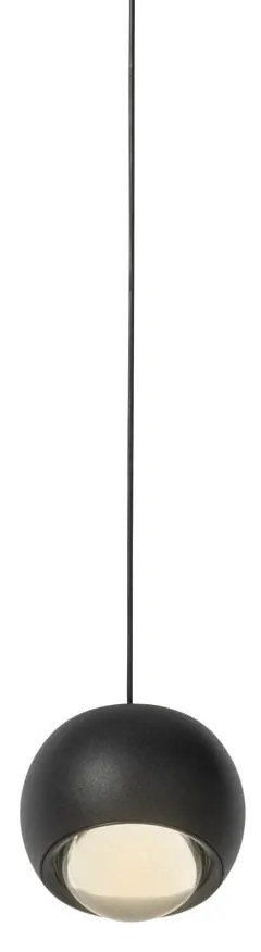Moderné čierne závesné svietidlo pre 1-fázový koľajnicový systém vrátane LED - Magnetic Lance