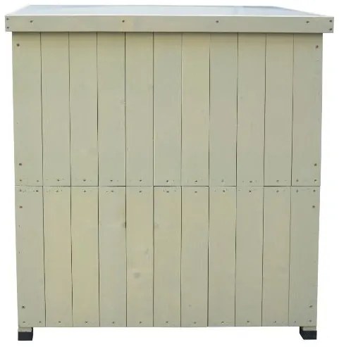 Habau Záhradná skrinka Laura, 80 x 45 x 92 cm, sivá  (100274960)