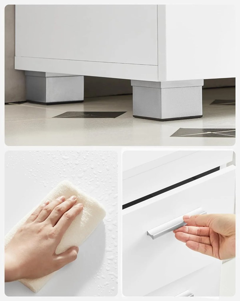 Skrinka pod umývadlo Vasagle Bruser biela