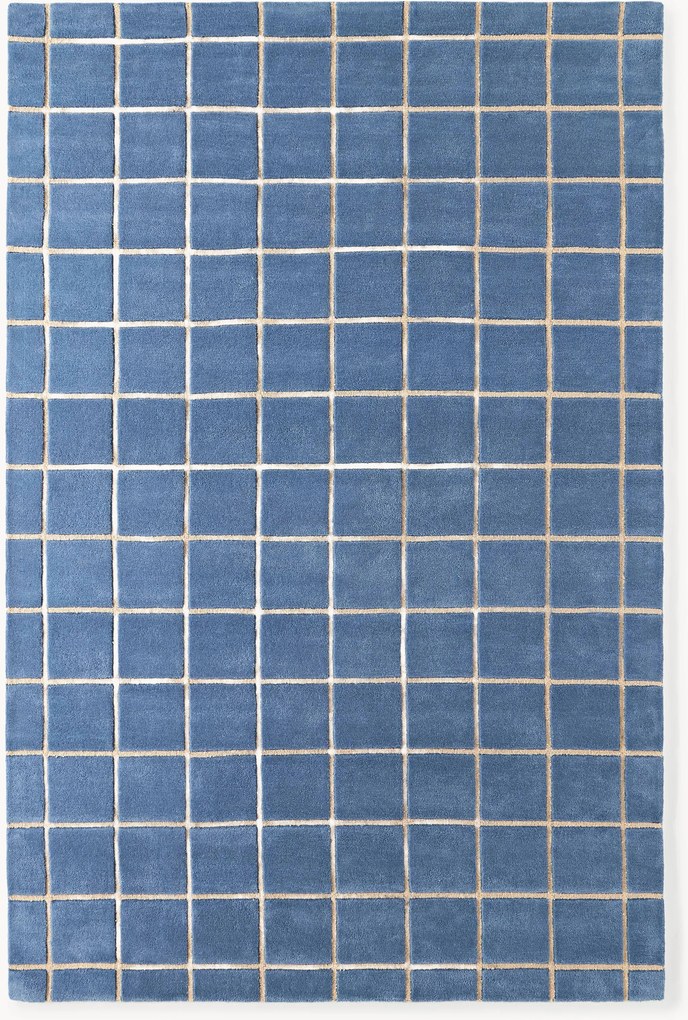 Ručne tuftovaný vlnený koberec's reliéfnou štruktúrou Kallie