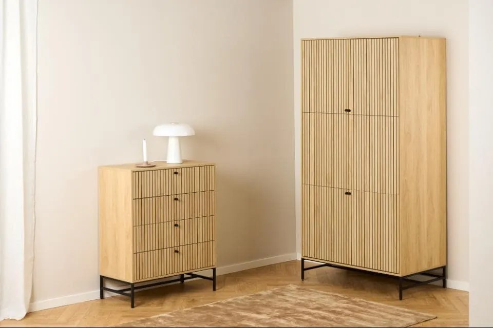 Komoda Albany 80 cm dub přírodní