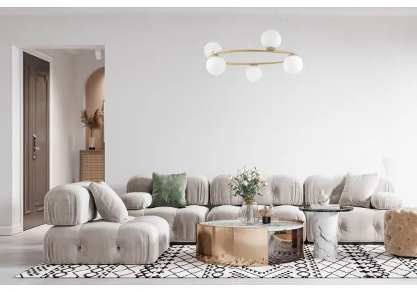 Luster na lanku GAMA 5xG9/12W/230V zlatá