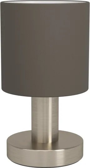 Eglo 31842 - Stolná lampa MONTETTO 1xE14/40W/230V hnedá/matný chróm