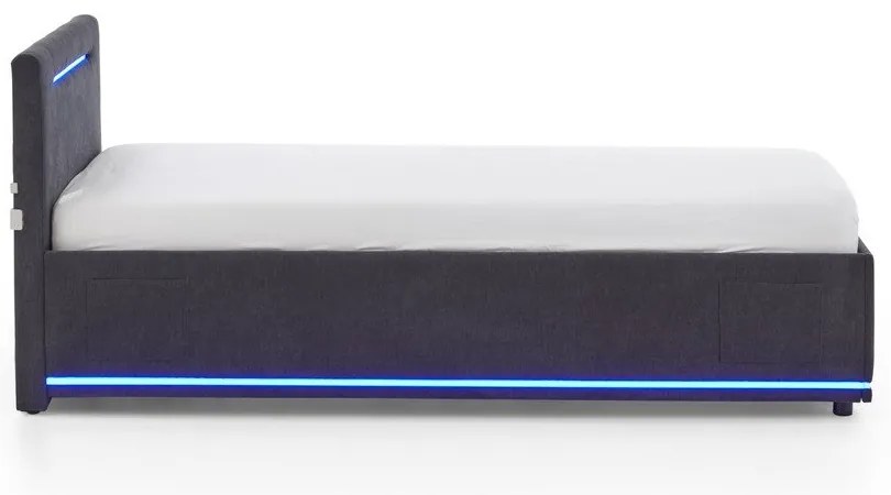 Tmavosivá čalúnená detská posteľ bez roštu 90x200 cm Circle – Meise Möbel