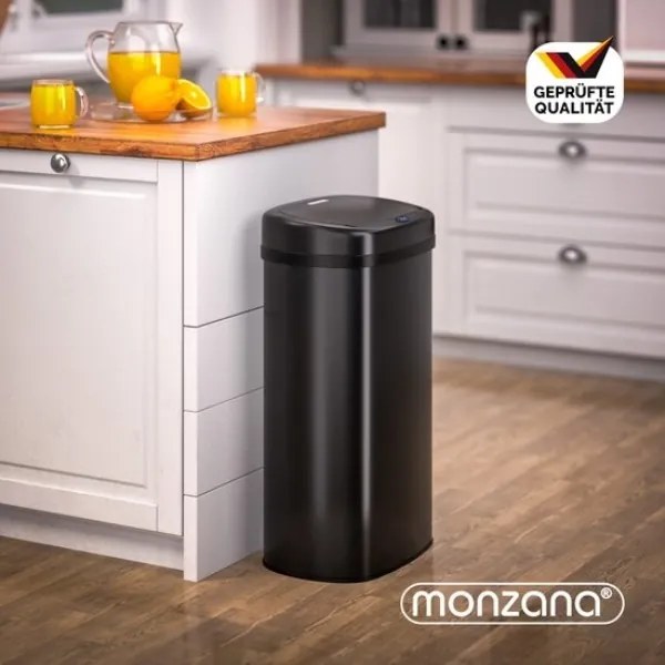 Bezdotykový Jumbo odpadkový kôš 50l čierna DC kábel zdarma