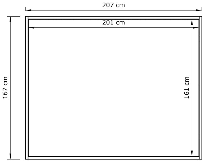Manželská posteľ CARRE 03 200x200 z masívu