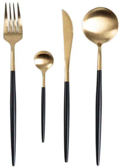 Súprava príborov NOIA zlatá 4 kusy 725678
