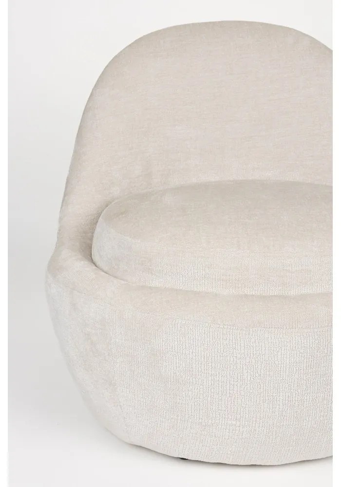 Krémové kreslo Nash – White Label