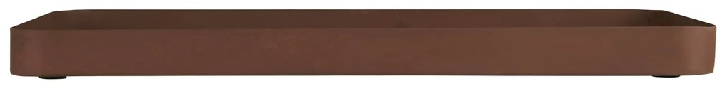 Ib Laursen Kovový podnos Oblong Antique Brown