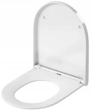 Cersanit Larga Oval, antibakteriálne Slim sedátko z duroplastu, biela, K98-0229