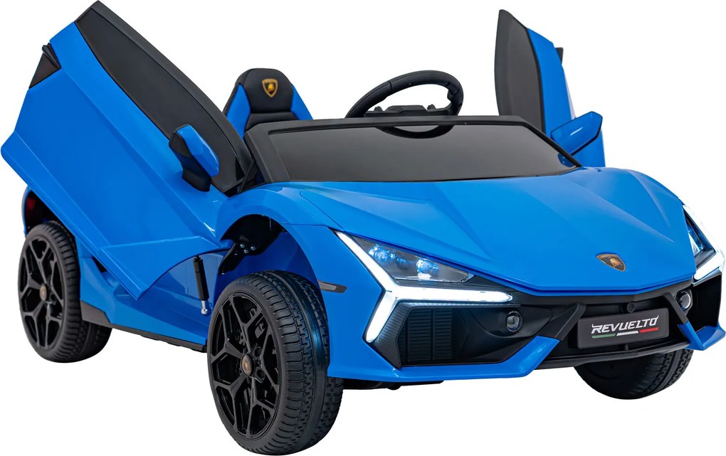 Ramiz Lamborghini Revuelto XL vozidlo Modrá