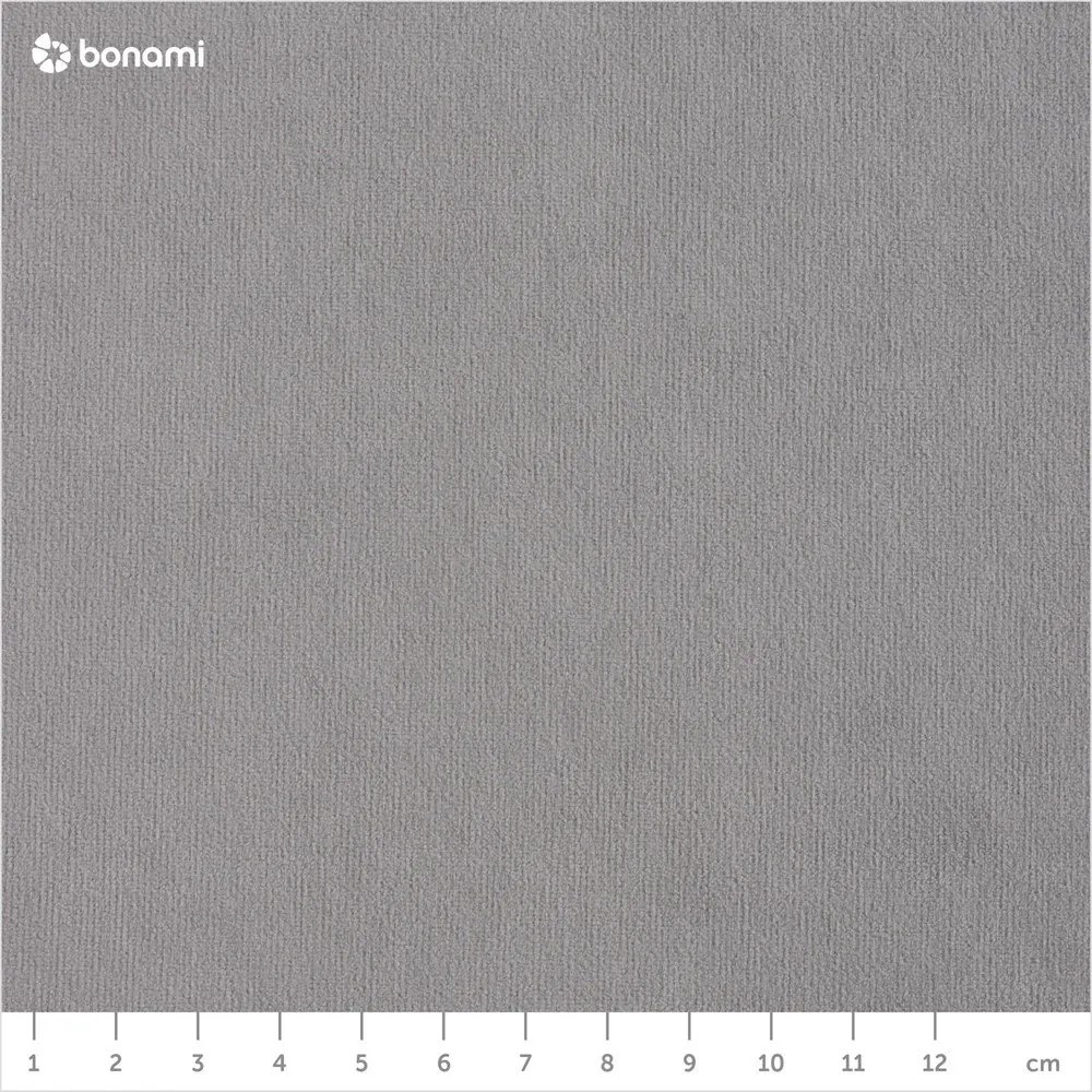 Svetlosivá zamatová rozkladacia rohová pohovka (pravý roh) Sweet Harmony – Miuform