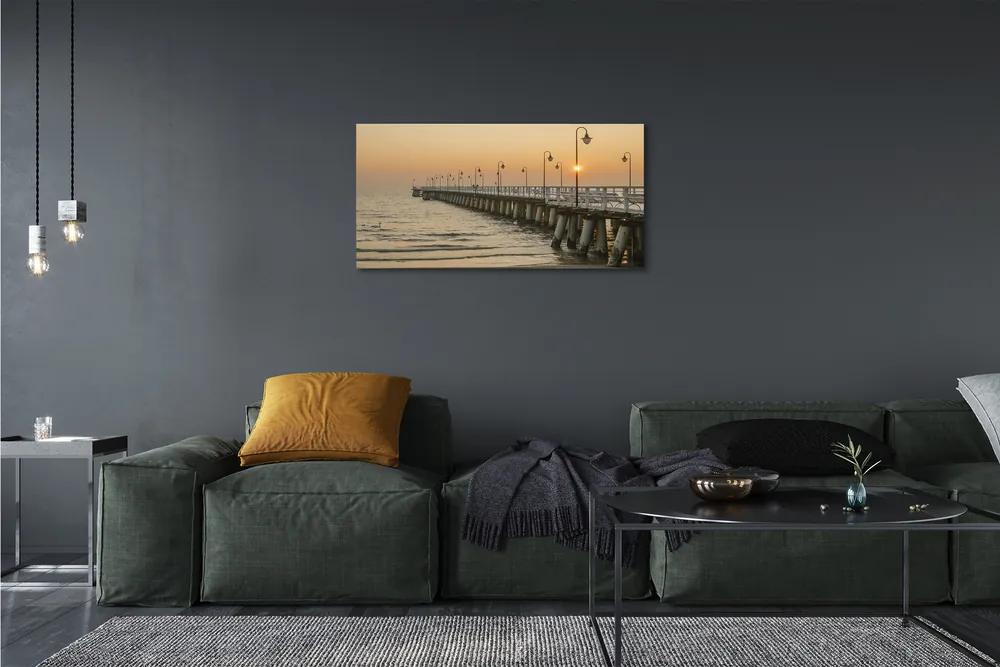 Obraz na plátne Gdańsk Sea mólo 100x50 cm