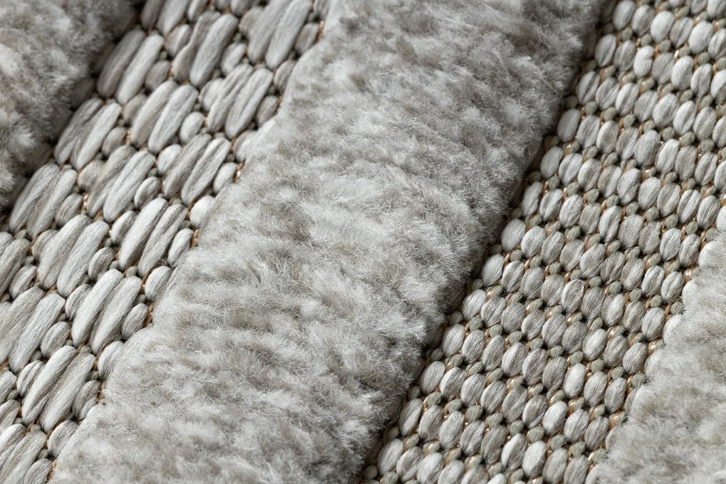 Koberec SANTO SIZAL 0999 Geometrický, sivý