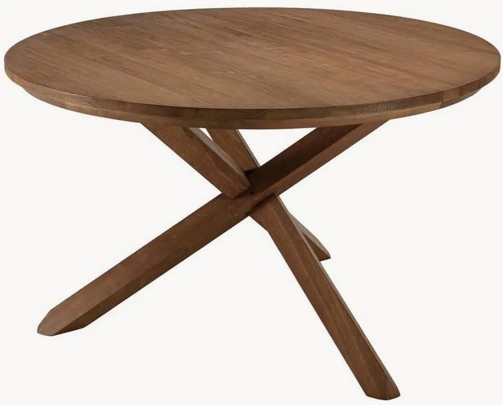 Jedálenský stôl z tíkového dreva Sixtine, Ø 130 cm