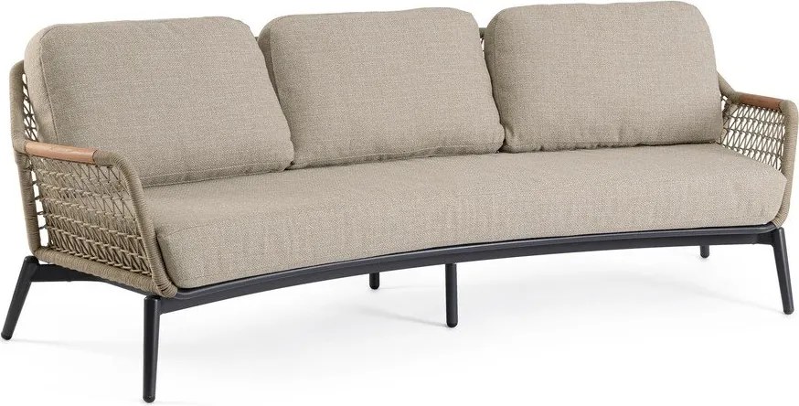 Svetlohnedá záhradná pohovka z masívu akácie Eulero – Bizzotto