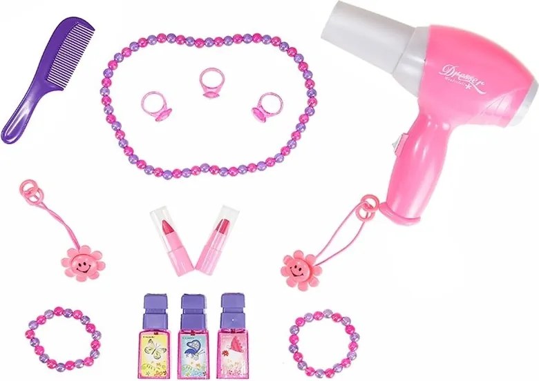 LEAN Toys Obrovský rozprávkový princeznovský toaletný stolík Zrkadlo Stolička