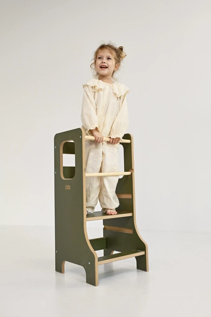 Učiaca veža Montessori pre deti olivová