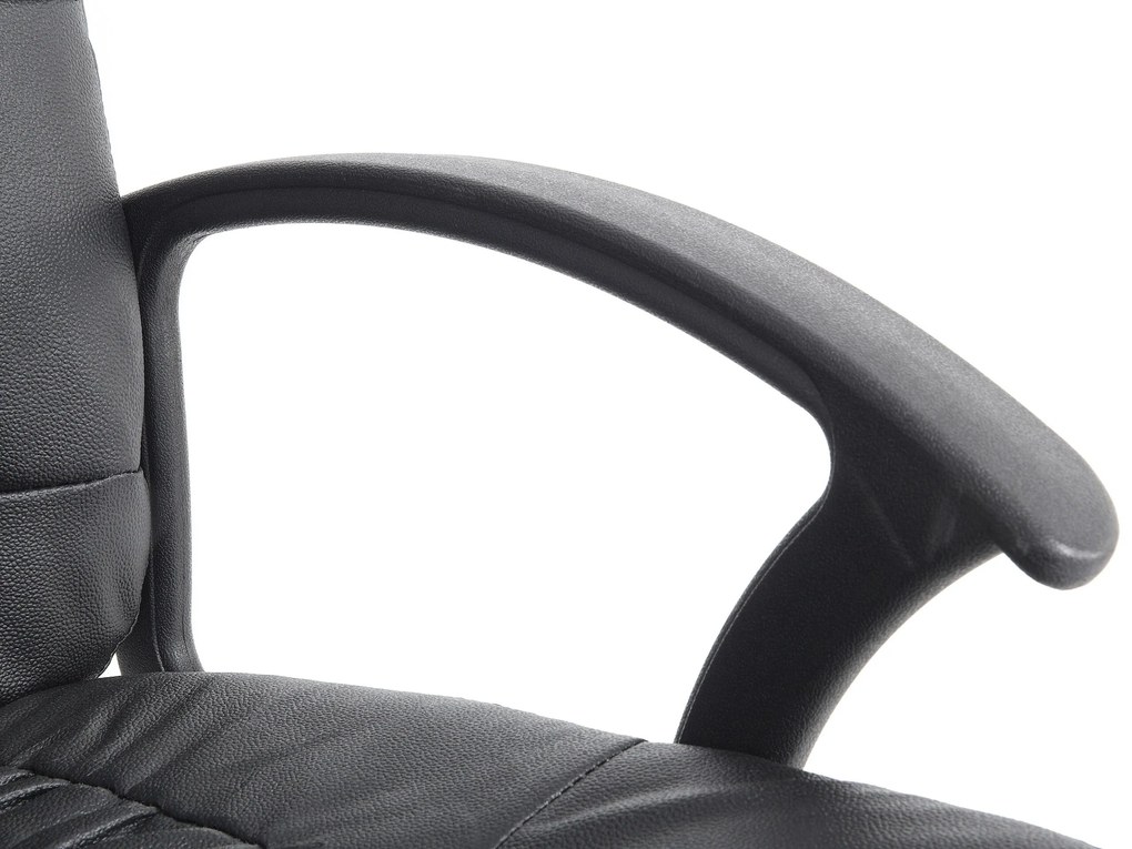 Masážne kreslo z umelej kože čierne RELAX Beliani