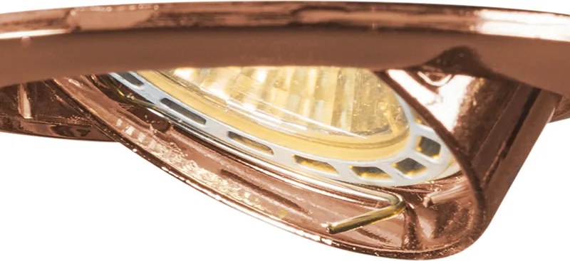 Inteligentné zapustené bodové svietidlo medené, naklápacie, vrátane Wifi GU10 - Edu