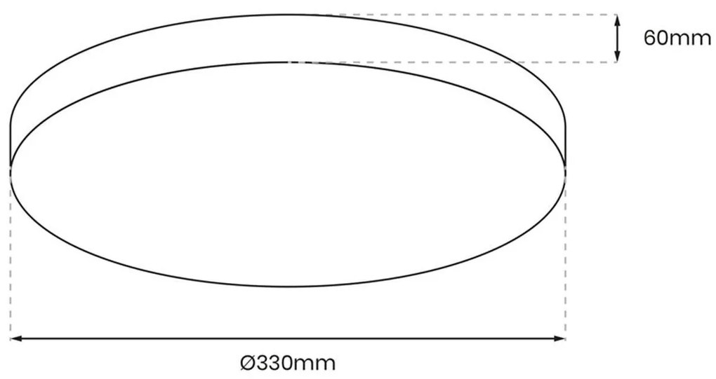 Stropné svietidlo Maya, 1xled 13w, (biely PVC), b