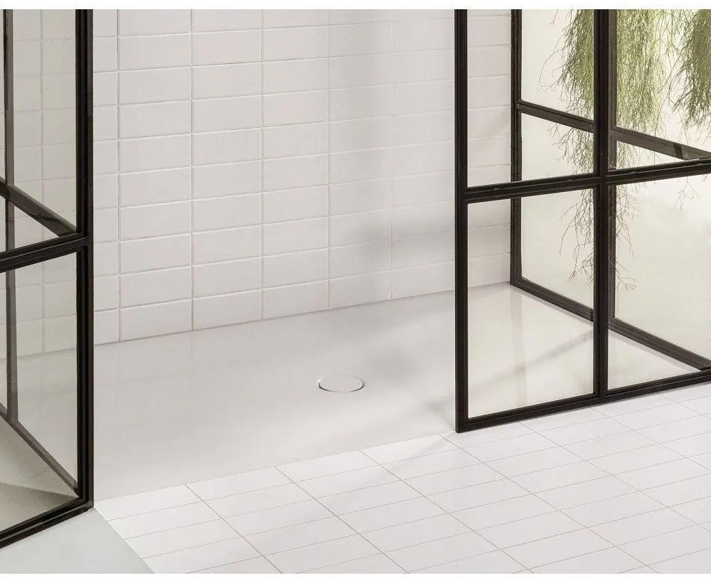 BETTE Floor štvorcová sprchová vanička z glazovanej titánovej ocele, 900 x 900 x 30 mm, biela, s povrchom BetteGlaze Plus, protišmyk, nosič vaničky Minimum, 5931-000PLUS,T1
