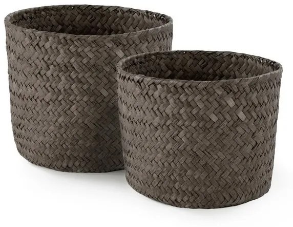 Set pletených košíkov Compactor, 2 ks, béžová