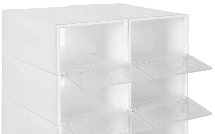 Biela modulárna skrinka na topánky