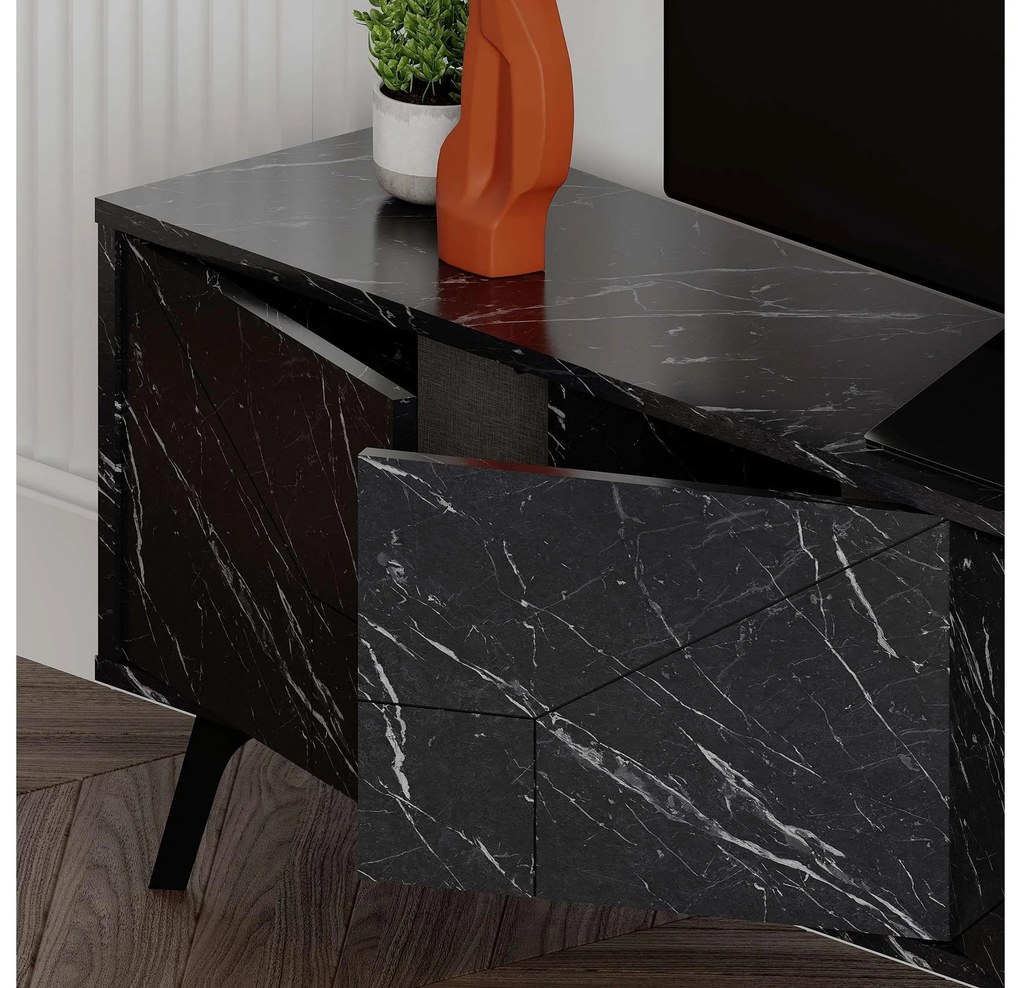 TV stolík/skrinka Duben (čierna). Akcia -18%. Vlastná spoľahlivá doprava až k Vám domov. 1102081