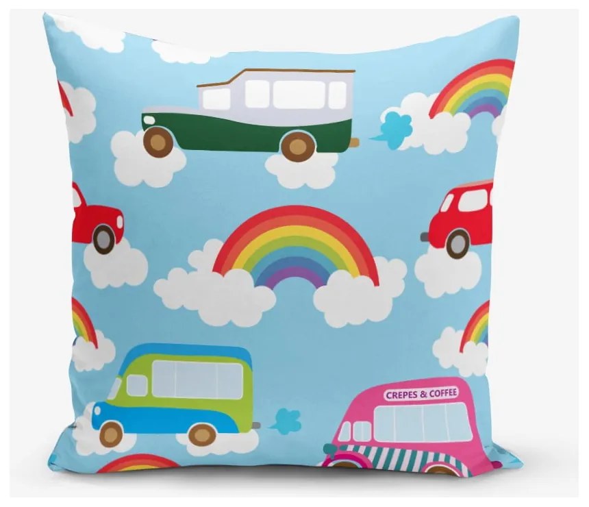 Obliečka na vankúš s prímesou bavlny Minimalist Cushion Covers Rainbow, 45 × 45 cm