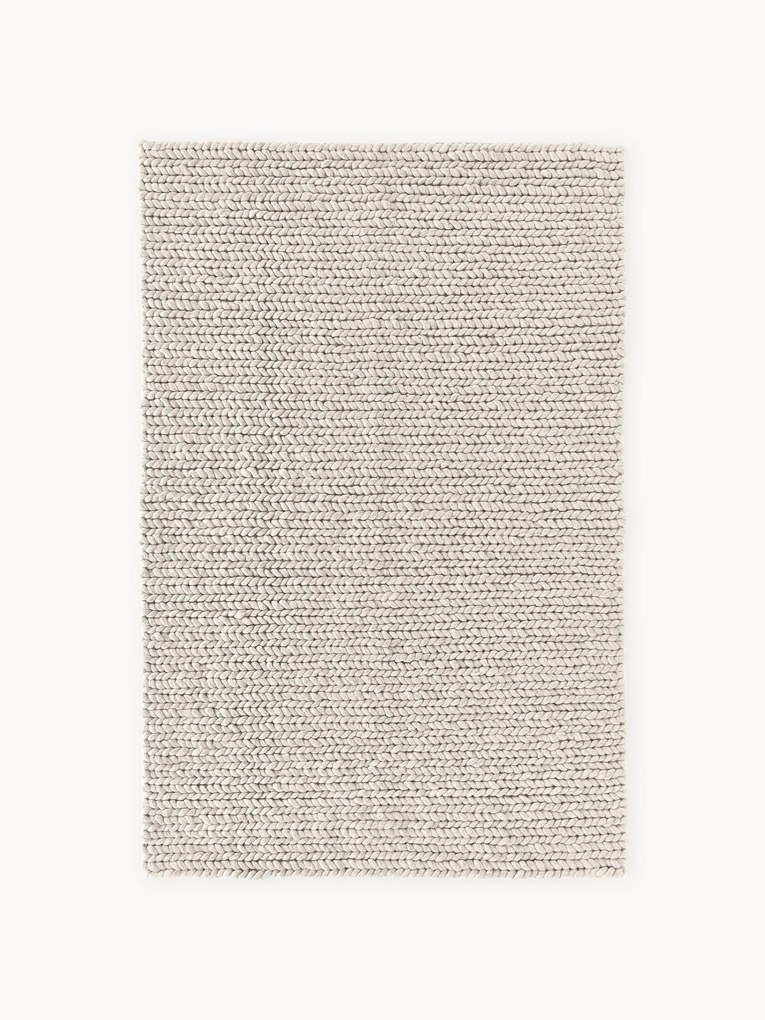 Hrubý pletený vlnený koberec Bruna