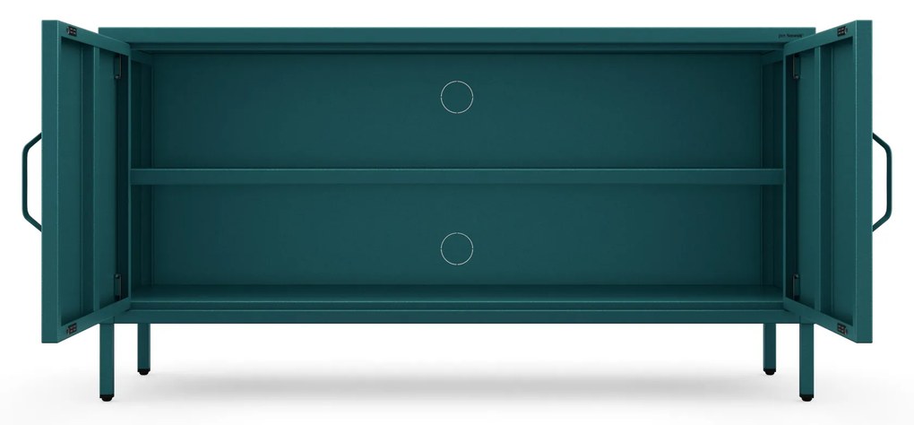Kovová TV skrinka na nožičkách v námornom štýle, 1150x595x400 mm: ROSA Modern